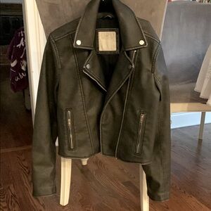 Hollister Faux Leather Jacket - Never Worn - Sz M